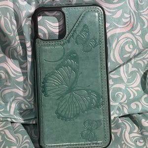 IPhone 11 Pro Max Wallet Case Green